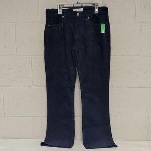 GAP Women's Dark Blue Corduroy Baby Boot Mid-Rise Pants Size 28, 6P NWT